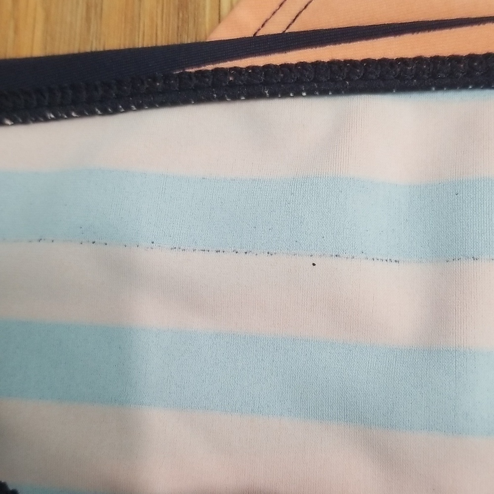 Motherhood Maternity Bump Maternity Bikini Swim Bottoms Peach Stripe - Picture 4 of 9